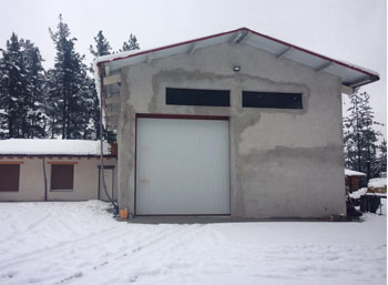 Pabellon estructur de hormigon en Morga